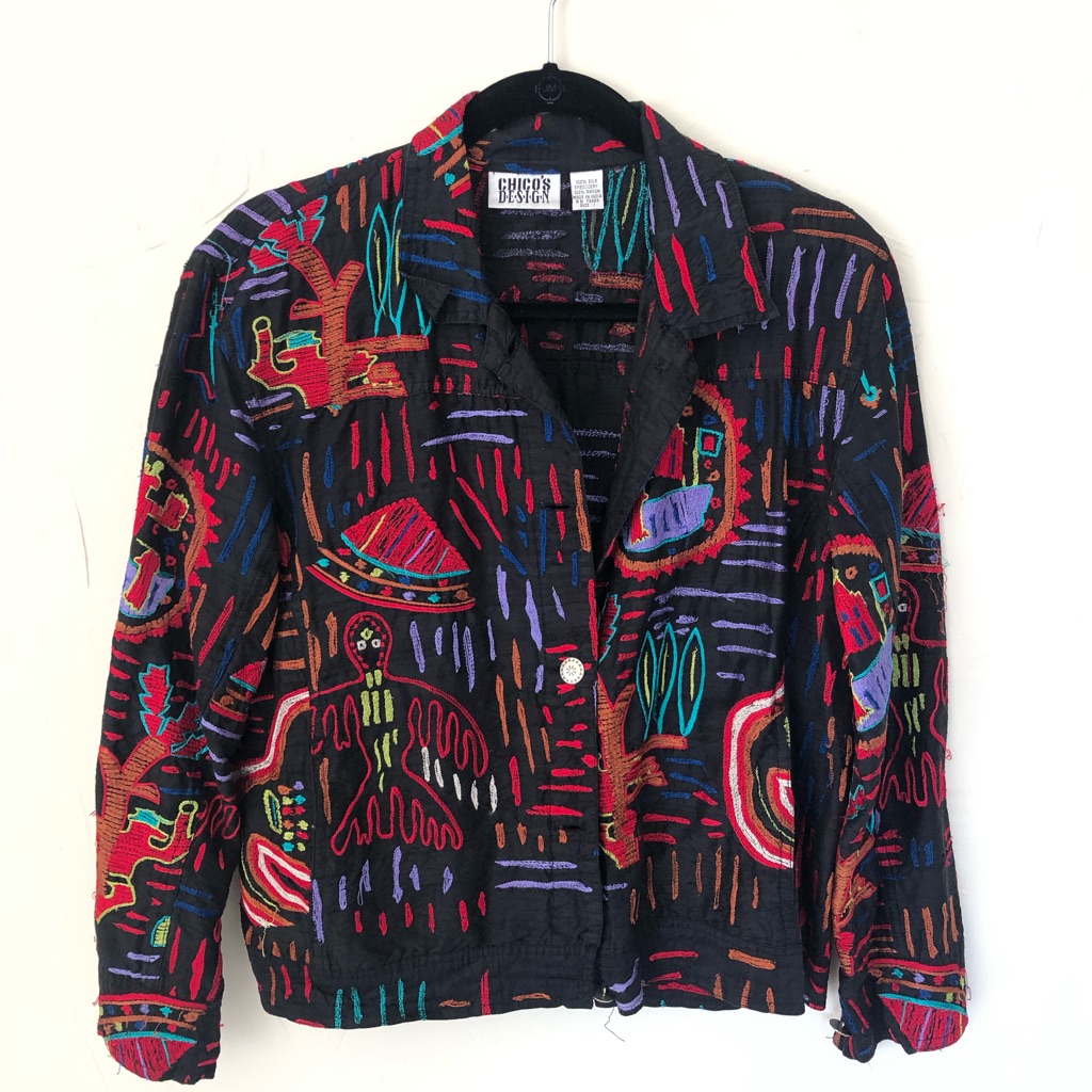 Printed Chicos Light Jacket